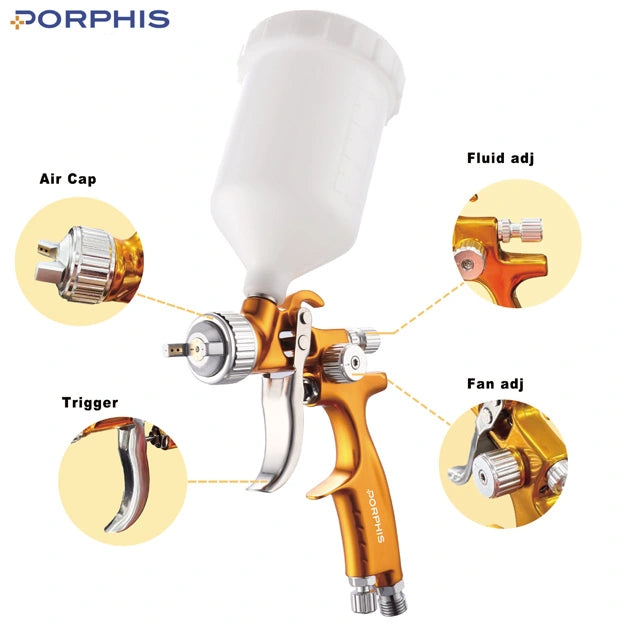 PORPHIS MPH-338 LVLP MINI Spray Gun