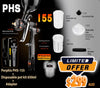 Porphis PHS-155 spray gun with 650ml disposable pot kit + adapter